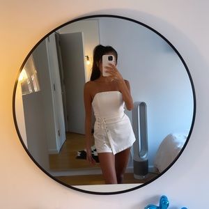 Superdown Joyce Side Lace Romper in White